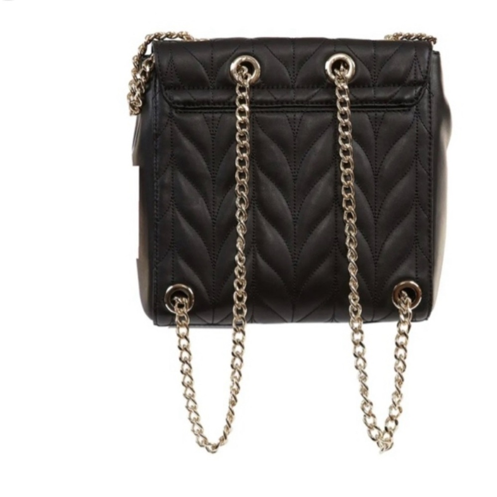 kate spade Quilted Black Leather Chain Strap Backpack - Picture 4 of 10